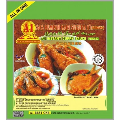 A1 Mountain Globe Brand Curry Sauce A1肉類咖喱醬料 230G